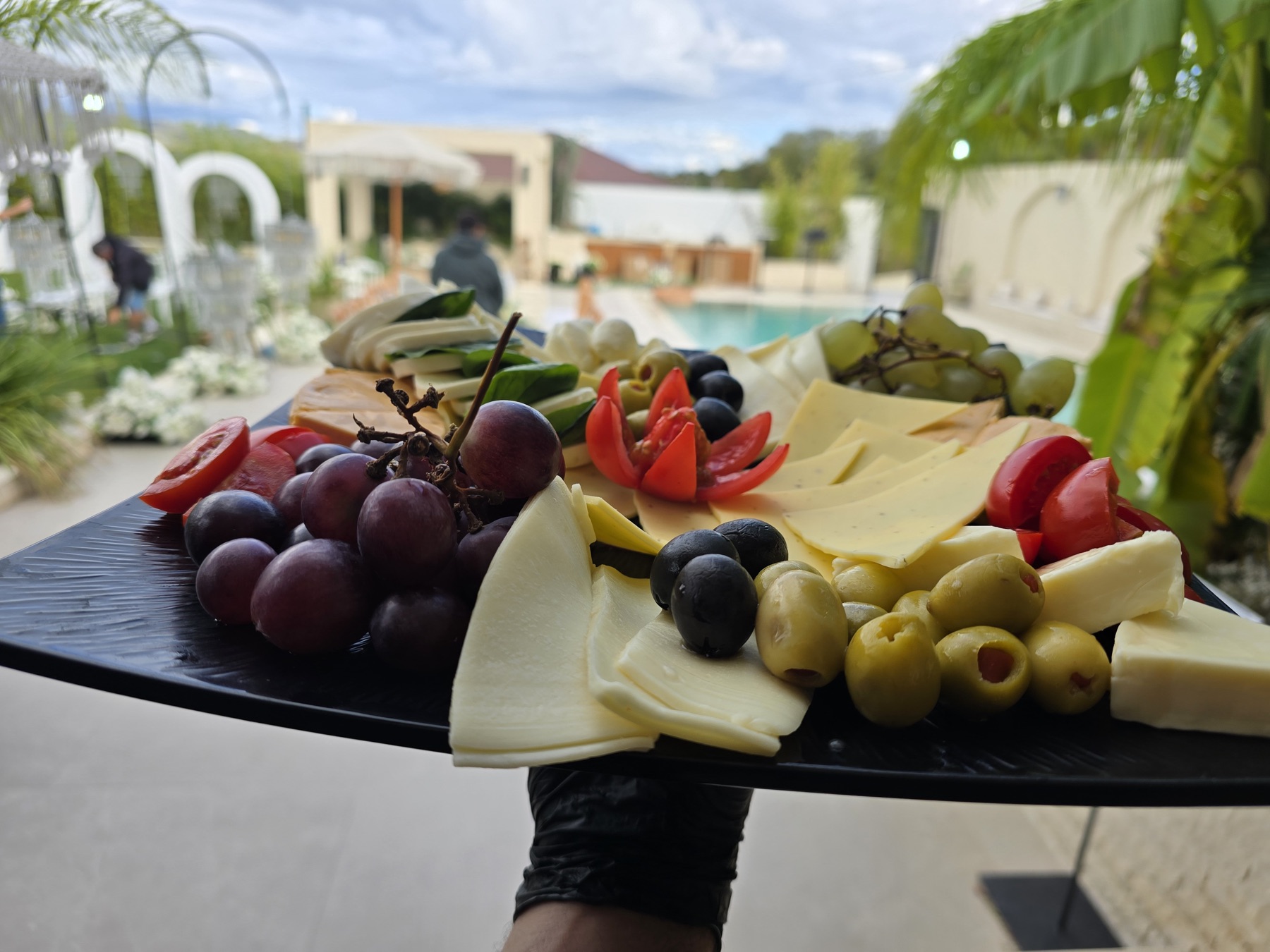Detaj nga një tabaka catering e Walkers